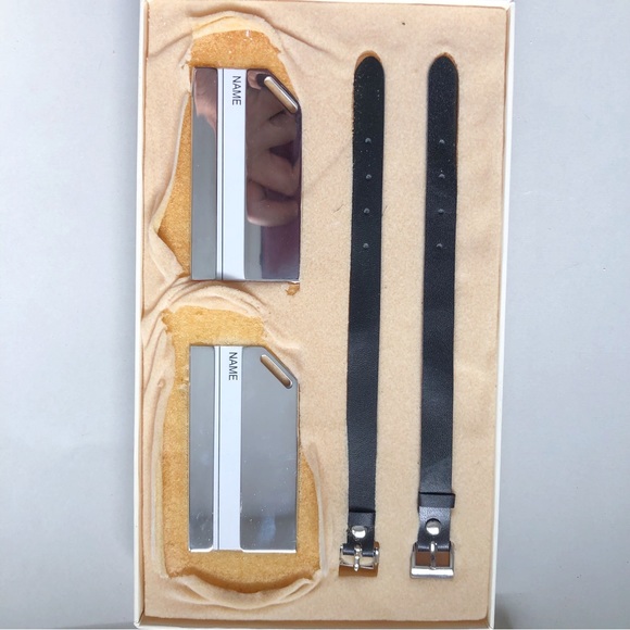 Vintage “New” Neiman Marcus Silver Luggage Tags - Picture 7 of 10